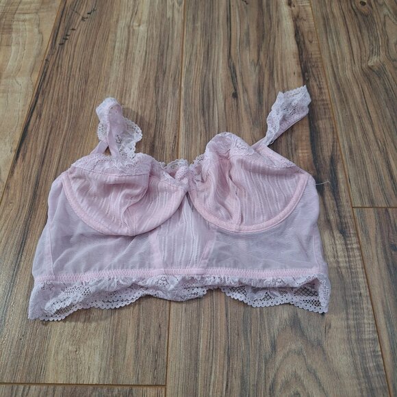 Auden Pink lace pushup bra size small - Picture 1 of 5